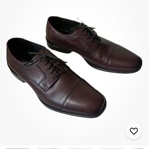 Johnston & Murphy Black Leather with Red Trim